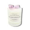 Amethyst/Black Plum & Rhubarb Crystal Candle